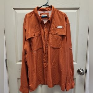 Magellan Fish Gear Mag Wick Outdoor Orange Check Vented 3XL